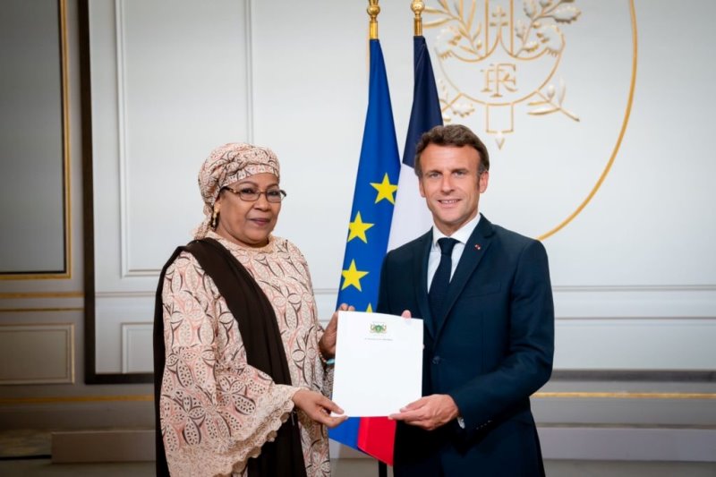 Aichatou Kane Boulama et Macron