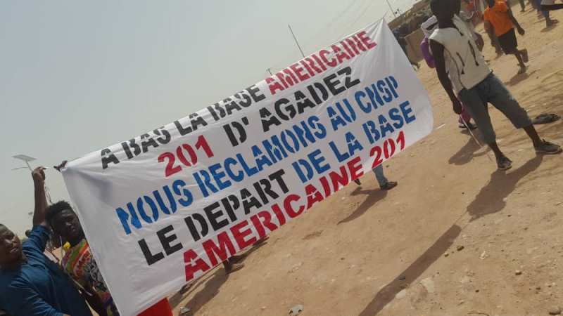Manifestation soutient CNSP Agadez BIS