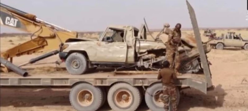 vehicule FDS remorque apres exploision EI