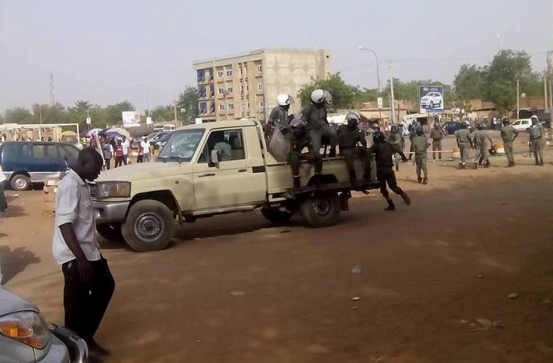 Police Niger Manifestation interdite societe civile 10-05-2017