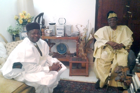Mahamane Ousmane avec le president Soglo