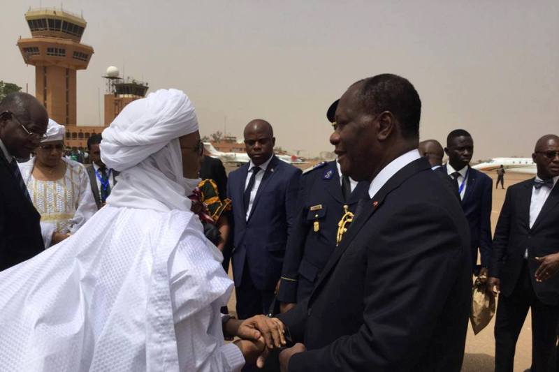 Ouattara et Brigi investure Niamey