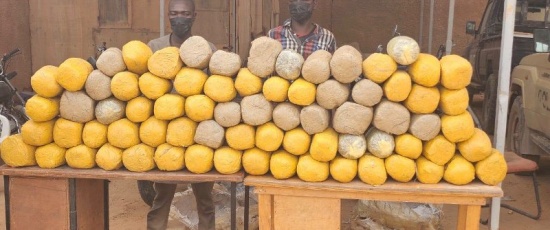 Lutte contre la drogue et les stupéfiants : saisies de 75 boules de cannabis et de 10 000 comprimés à Arlit