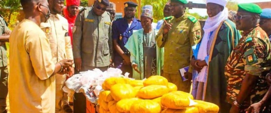 Région de Zinder : plus de 30 000 comprimés et 22,2 kg de cannabis saisis à Kantché, un Nigérian interpellé