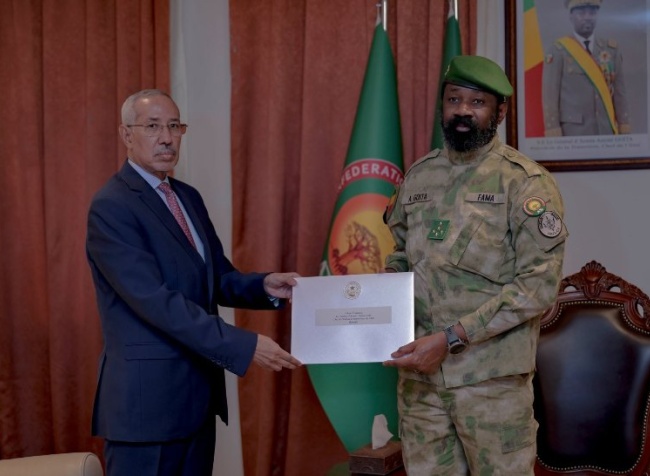 Mali–Mauritanie : Assimi Goïta et le ministre mauritanien de la Défense renforcent la coopération sécuritaire face aux menaces transfrontalières au Sahel