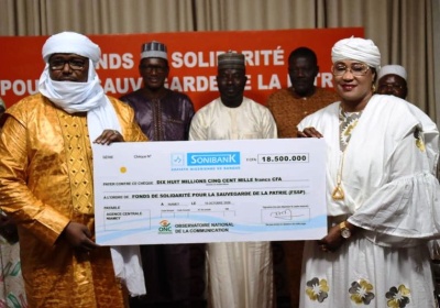 Solidarité nationale : l’ONC remet un chèque de 18,5 millions de FCFA au FSSP