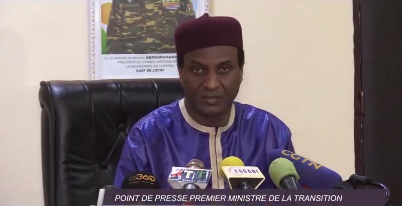 Ali Mahamane Lamine Zeine Point presse 25 01 2024