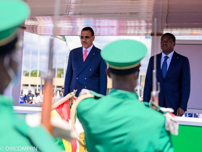 Niger-Togo: le Président Bazoum en visite d'amitié et de travail à Lomé