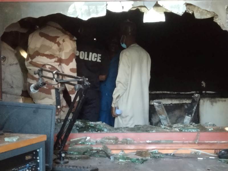 Incendie station regionale RTN Maradi BIS