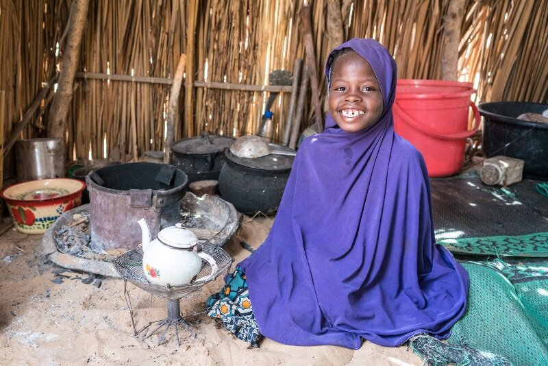 Jeune fille nigerienne sourire