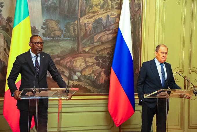 Sergueï Lavrov et Abdoulaye Diop