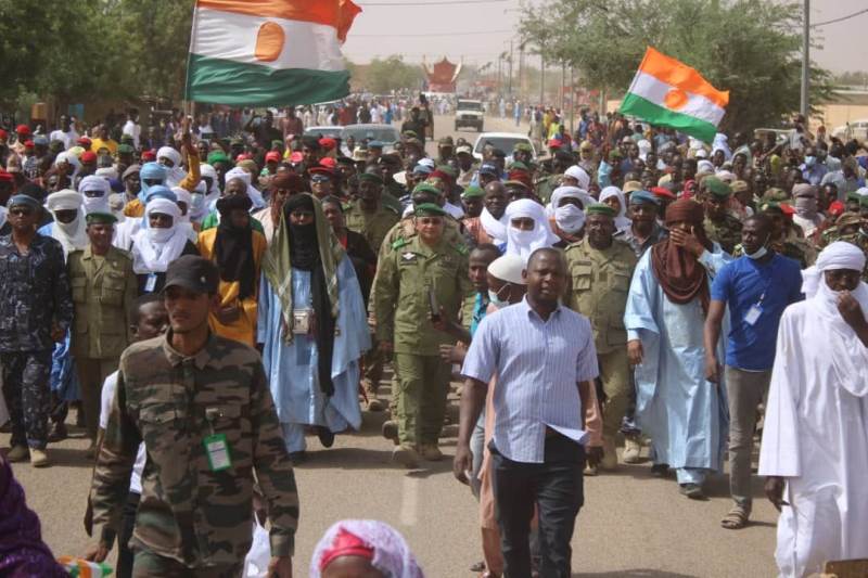 manifestation Agadez depart soldats americains