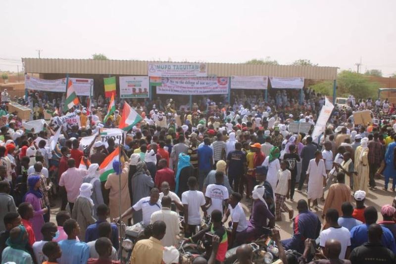 manifestation Agadez depart soldats americains