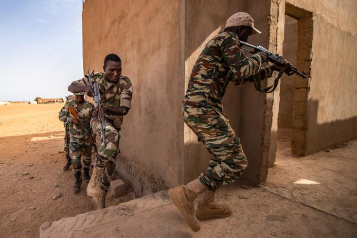 Soldats nigeriens en operation