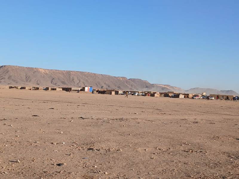 Djado Niger Vue d ensemble d un campement minier
