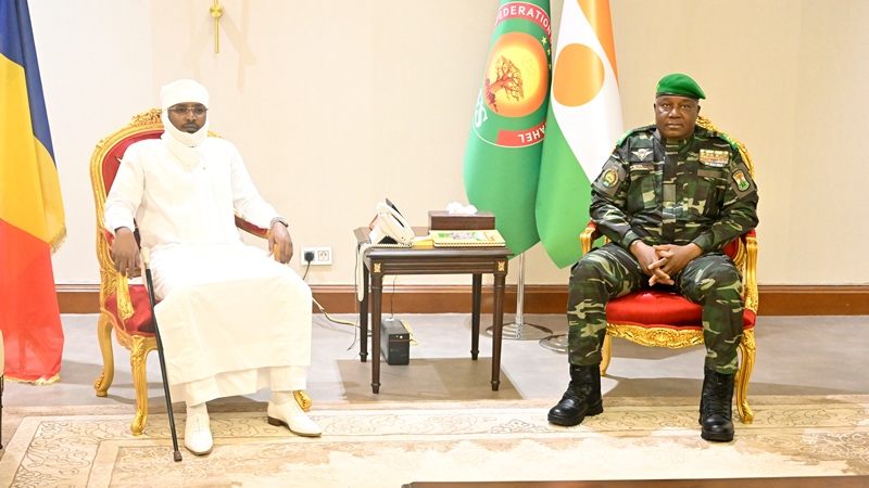 Mahamat Idriss Deby Itno et Abdourahamane Tiani Niamey 06 08 2025