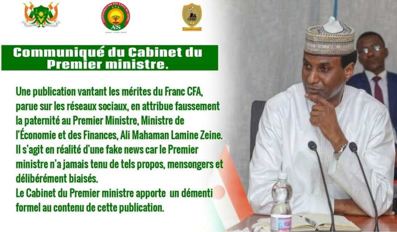 communique cabinet PM Zeine