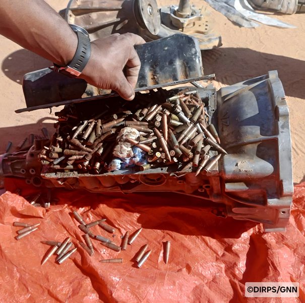 materiels de guerre saisi Gendarmerie Agadez BIS1