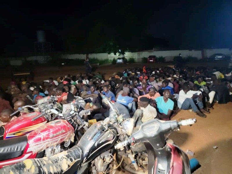motos et peronnes interpelle operation Garkoi