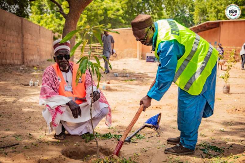 plantation arbres etablissements scolaires Communaute Urbaine Niamey