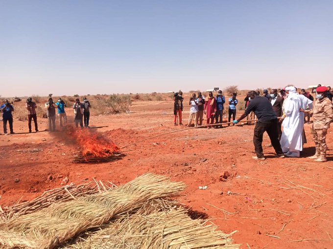 Incineration cocaine saisi Agadez