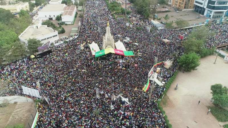 mobilisation peuple malien 13 01 2022