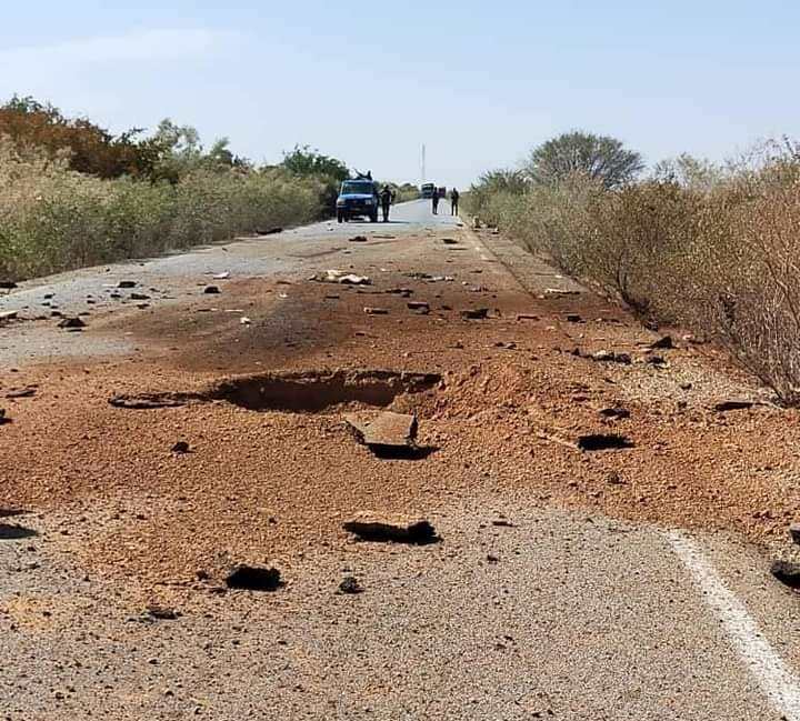 explosion mine route Makalondi