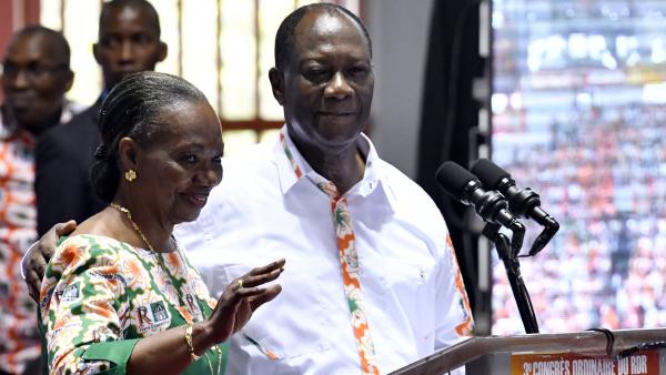 Alassane Ouattara et Henriette Dagri Diabate