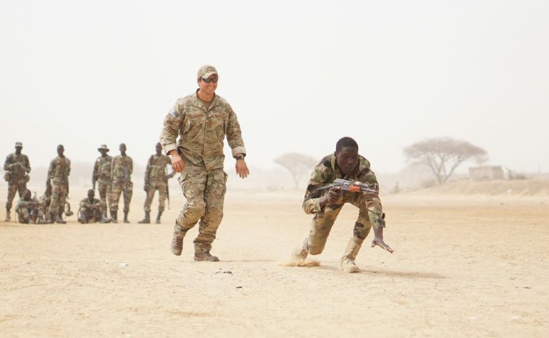 Des soldats americains et nigeriens