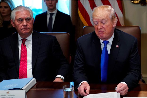 Donald Trump et secretaire d Etat Rex Tillerson