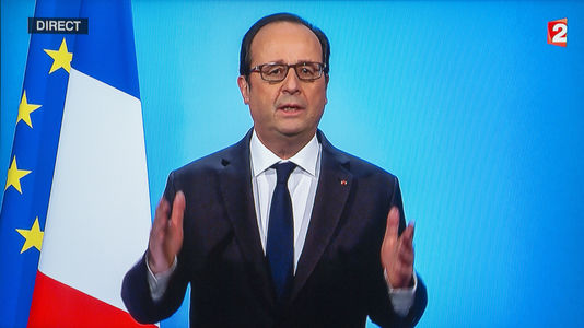 Francois Hollande lors de son annonce le jeudi 1er decembre