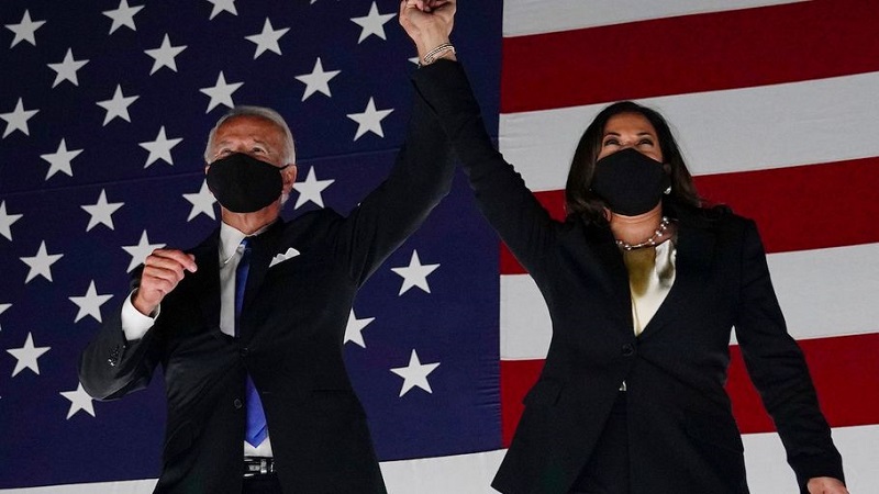 Joe Biden et sa colistiere Kamala Harris