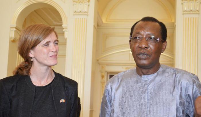 Samantha Power et Idriss Deby