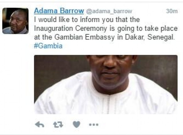 Tweet Adama Barrow
