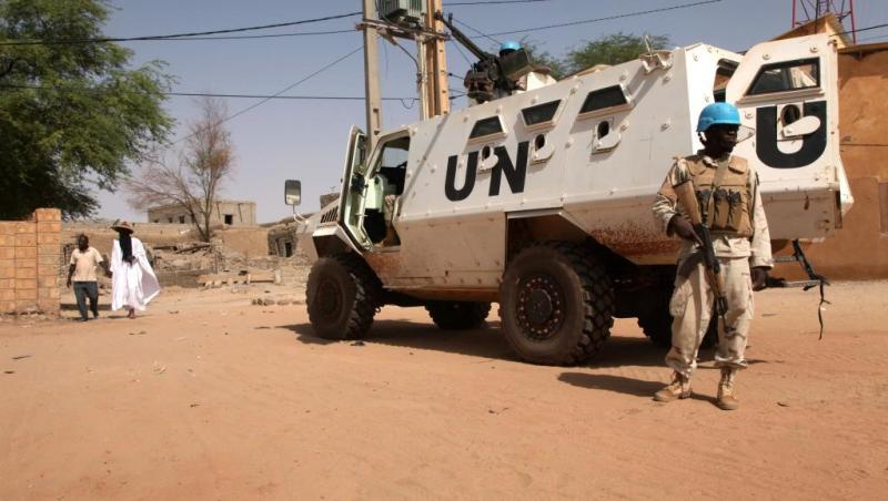 casque bleu de la Minusma A Tombouctou