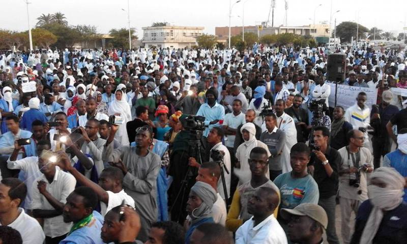 manif en mauritanie