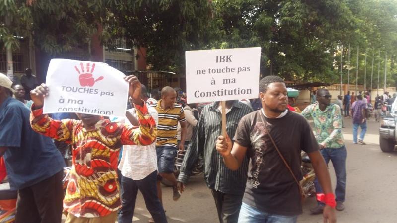 manifestation a Bamako contre un referendum3