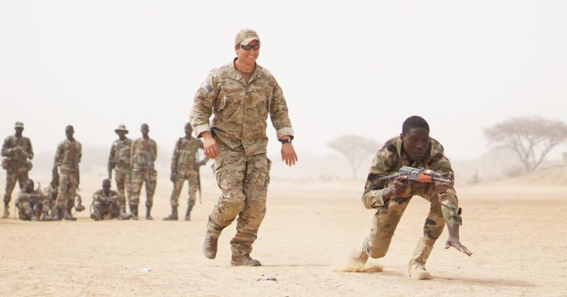 soldats americains entrainent soldats nigeriens
