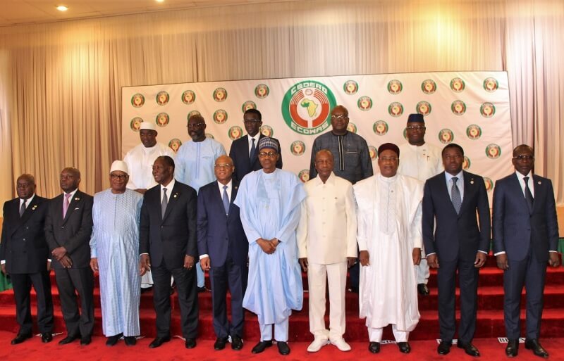 Heads of States and Government of ECOWAS during Fifty Fifth Ordinary Session in Abuja 29th June 2019. 2