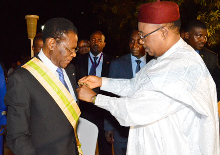 Issoufou Mhamadou et Obiang Nguema Mbasogo2
