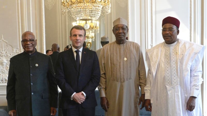 Macron et Chefs G5 sahel