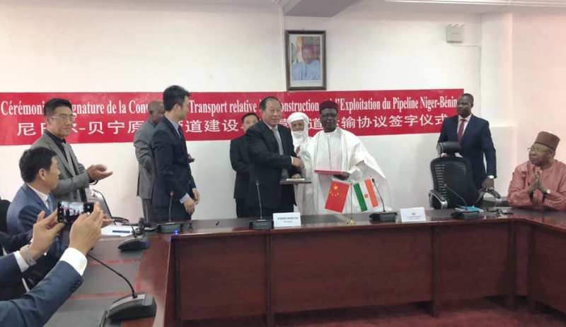 signature de la convention de transport du pipeline Niger Benin