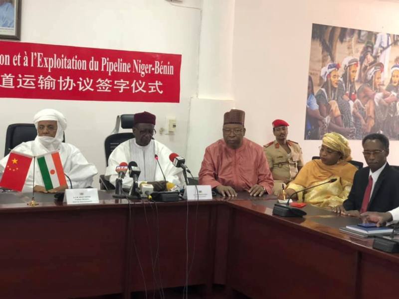 signature de la convention de transport du pipeline Niger Benin BIS