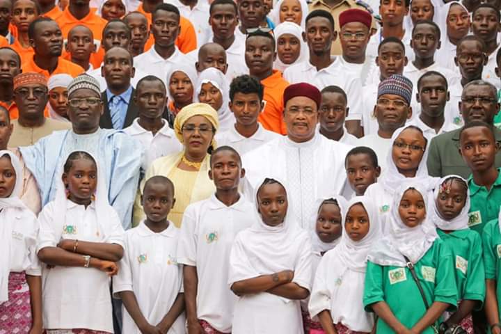 Issoufou Mahamadou et laureats prix 2019