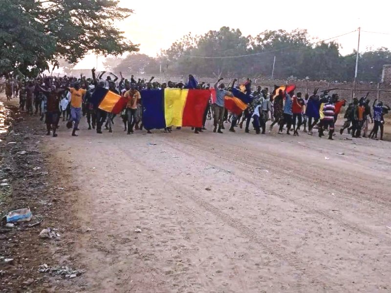 depouilles de manifestants tues lors manifestation NDjamena