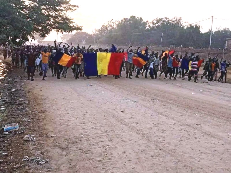 depouilles de manifestants tues lors manifestation NDjamena