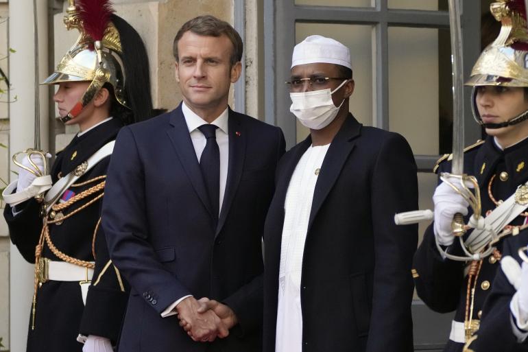 Macron et Mahatma Deby