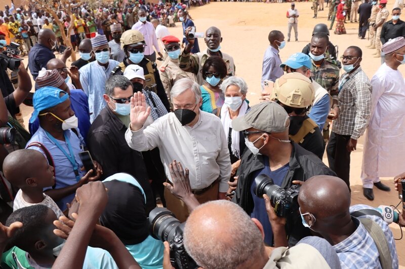 Antonio Guterres visite Ouallam BIS