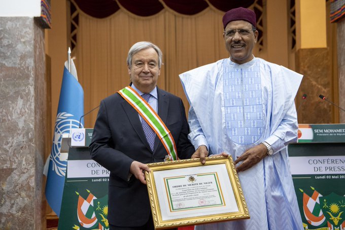 Bazoum et Guterres Presidence Niger BIS2