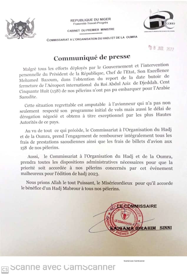 Communique presse COHO